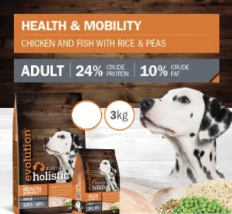 Evolution Health & Mobility - Chicken & Fish with Rice and Peas - 3kg
