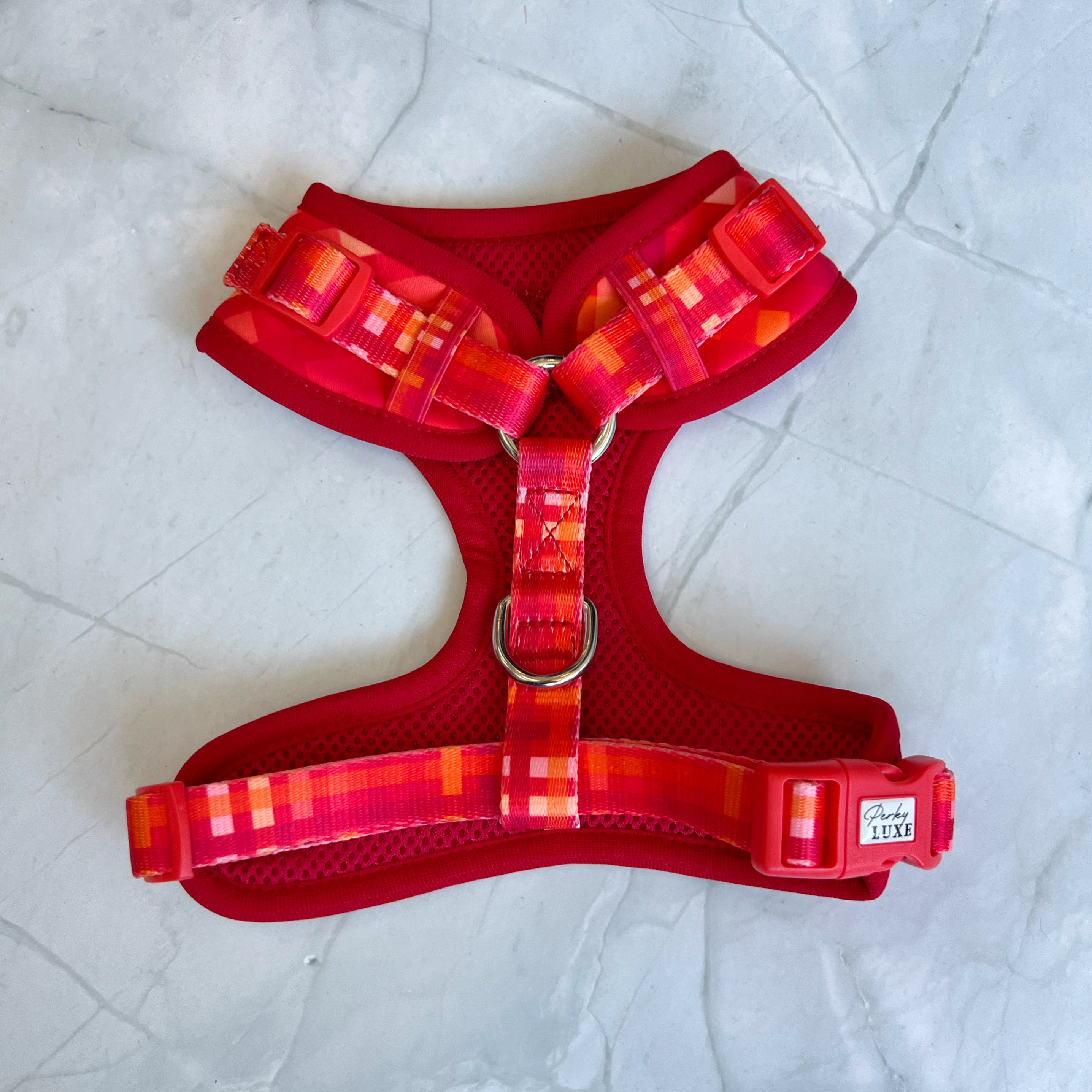 Perky Luxe - Harness - Red Check