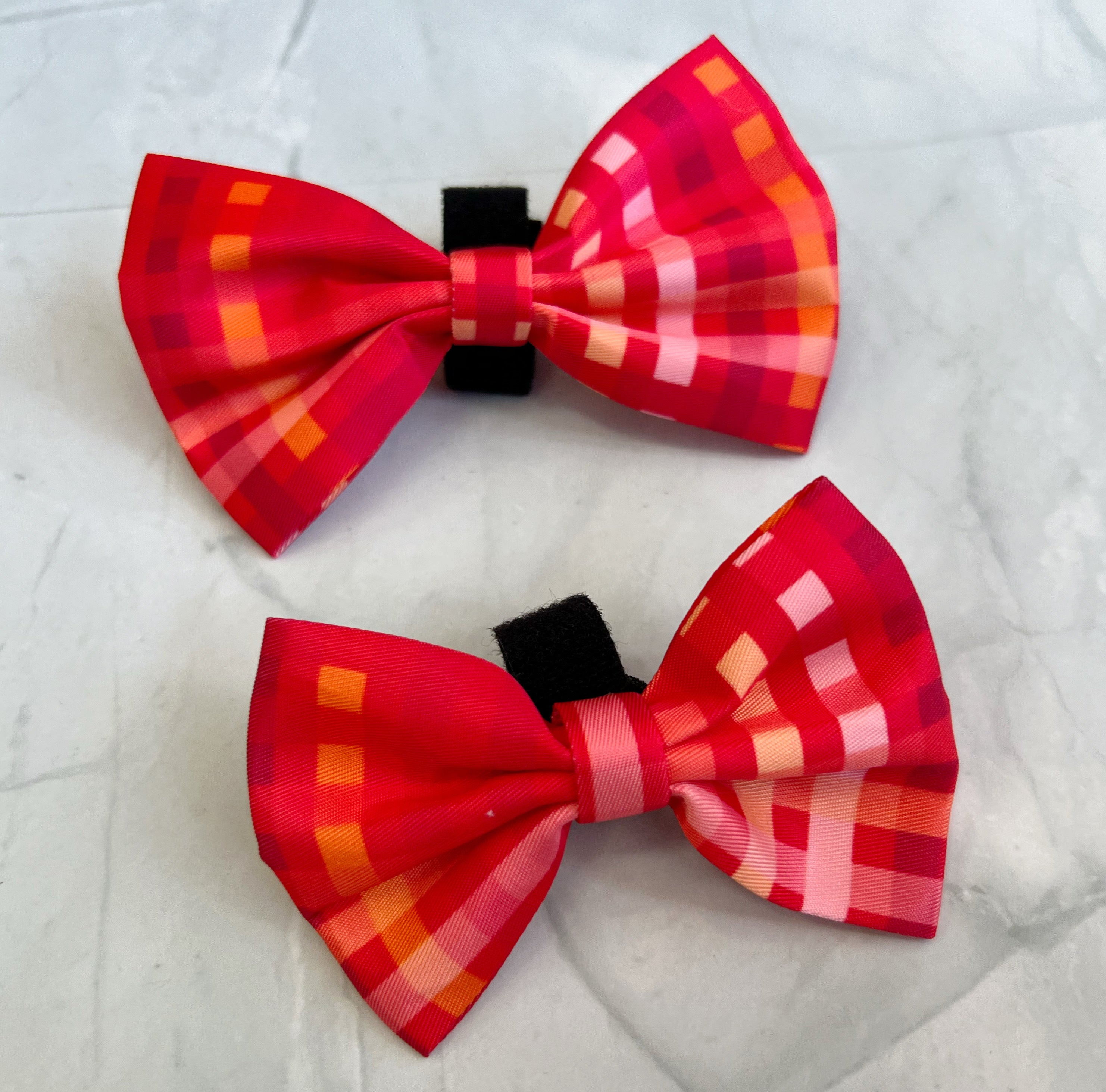 Perky Luxe - Bow Tie - Red Check