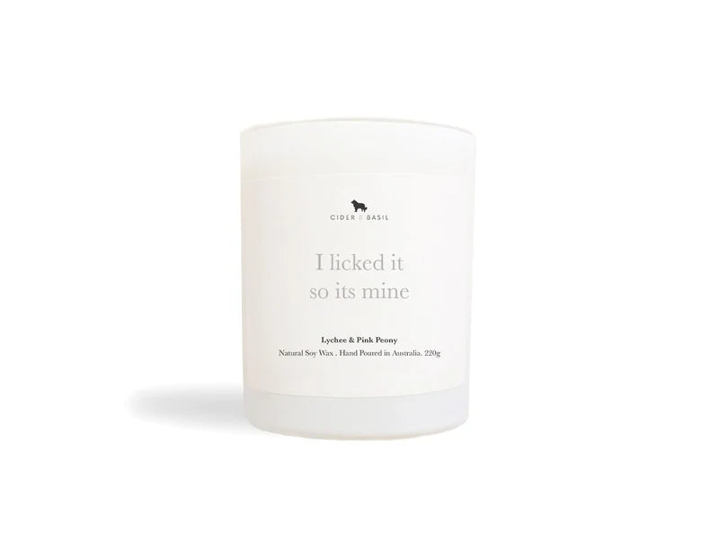 Soy Candle - Dog-Friendly Pink Peony & Lychee